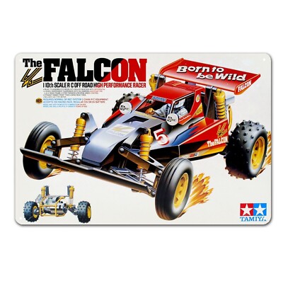 Metal Poster Vintage Rc Car Wall Deco Tin Sign Plaque Tamiya The