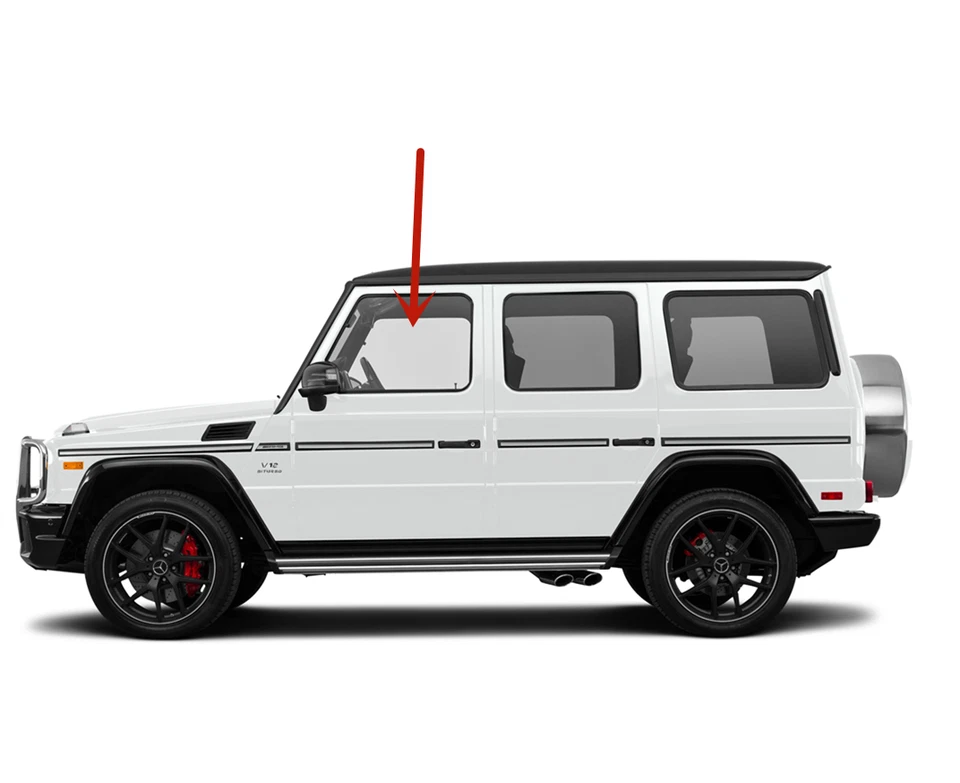 Ajuste 2002-2018 Mercedes Benz G500 G55AMG G550 G63AMG puerta delantera ventana puerta vidrio Foto 3 de 4