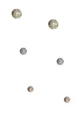 NEW SET OF 3 GUESS 3 TONE,ROSE GOLD,GOLD,SILVER,FIREBALLS,CRYSTAL,STUD EARRINGS