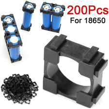 200PCS 18650 Battery Cell Holder Safety Spacer Radiating Shell Storage Bracket