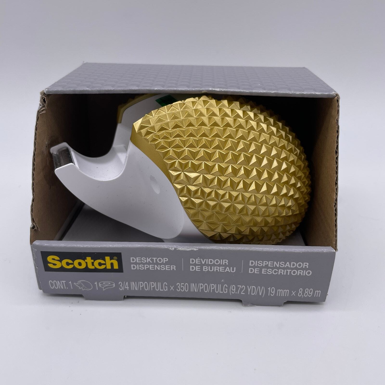 Scotch Gold Hedgehog Desktop Tape Dispenser Paperweight