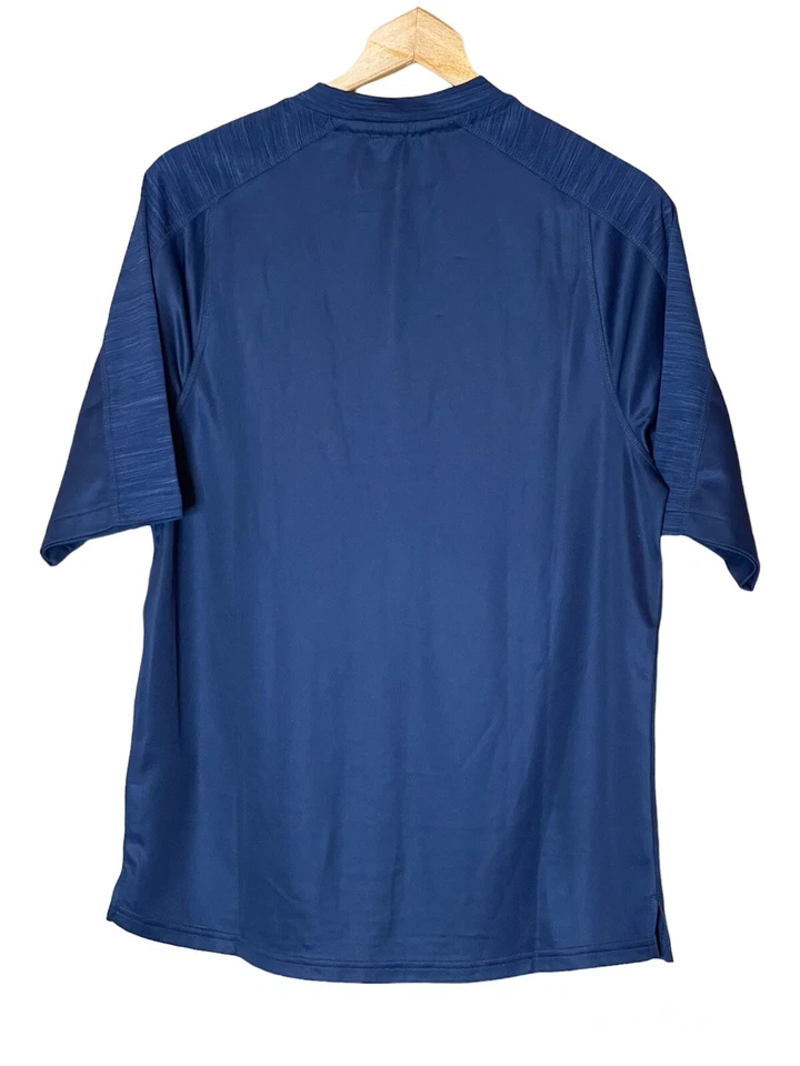 Camisa deportiva Adidas talla S pequeña Climalite 1/4 cremallera azul marino para hombre Foto 2 de 4