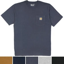 Carhartt Men's T-Shirt,  Loose Fit Short Sleeve Heavyweight Pocket Tee