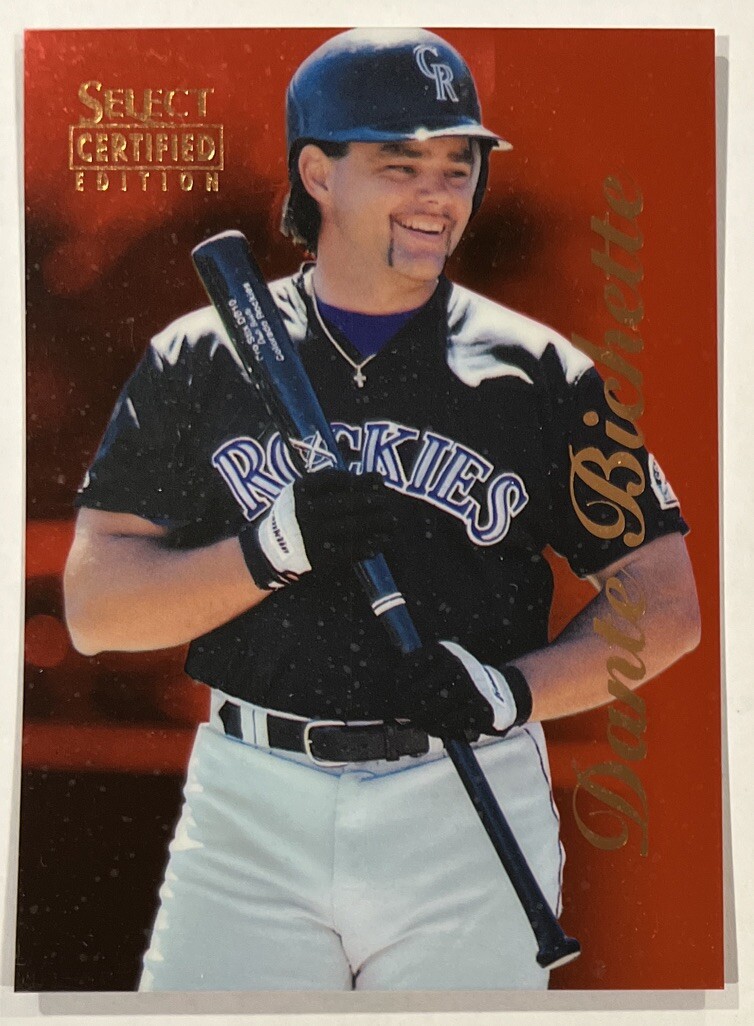Dante Bichette 1996 Select Certified Edition Red #71 Print Run 1800 Rockies ESE