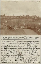 Old postcard AK Rothenburg photo card GERMANY (1077321)