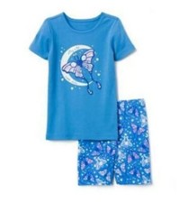 NWT GYMBOREE Stay Wild Moon Child Butterfly Shorty Pajamas Gymmies 12-18 Mo.