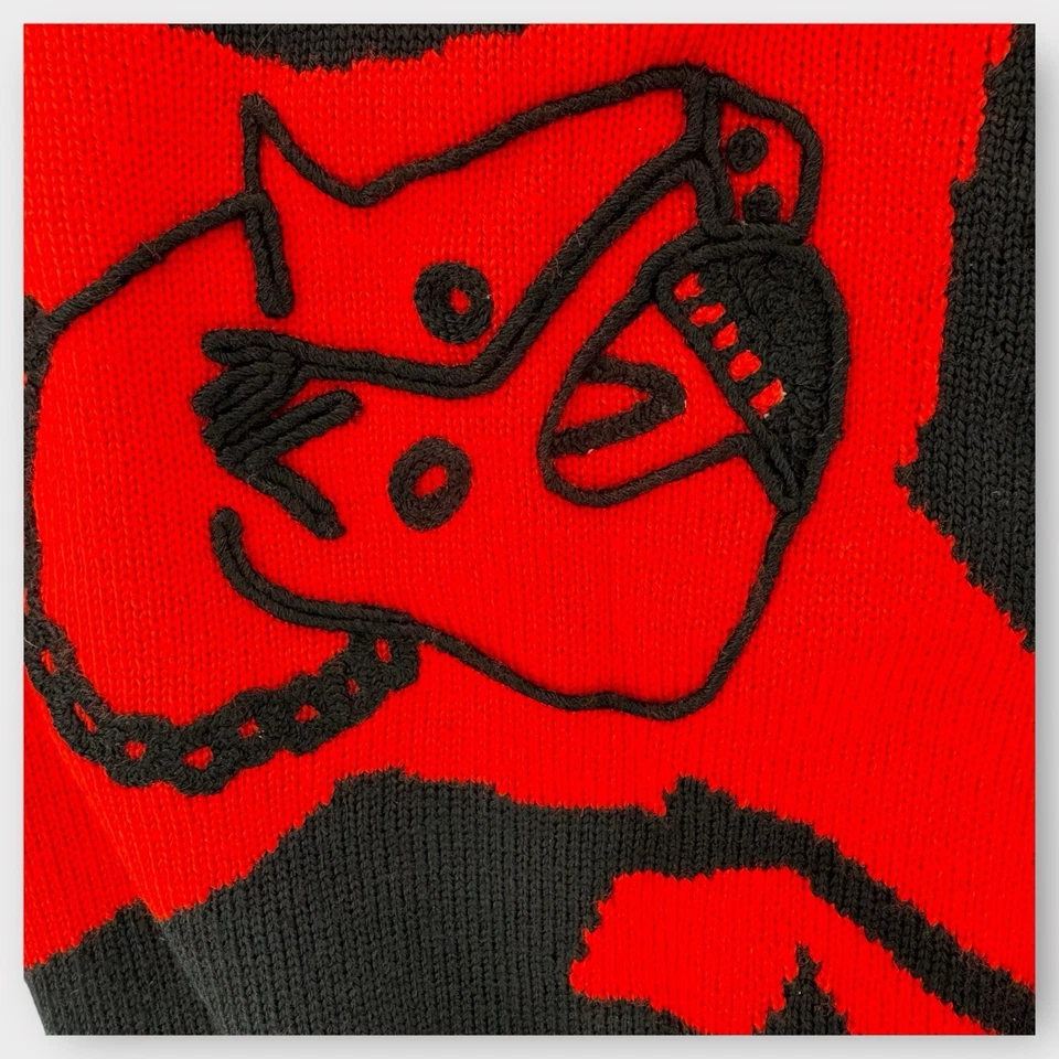 Chaleco tejido Gianni Versace vintage para mujer 40 pequeño de lana bordado bloque de color Foto 4 de 4