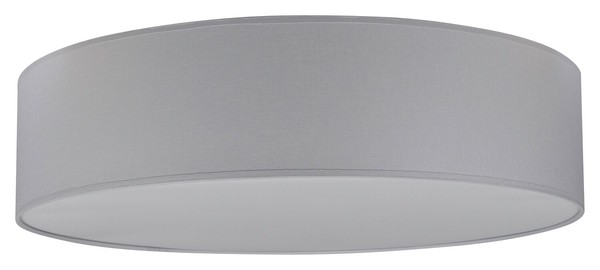 Deckenleuchte Deckenlampe Strahler Spot Metall Textil Grau Weiß Ø 48 Cm-image