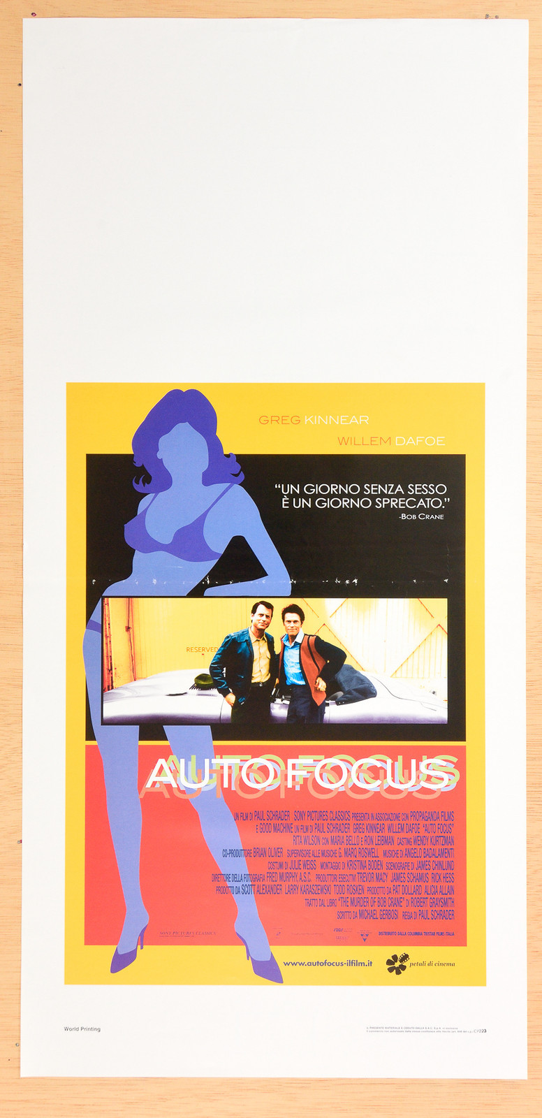 Locandina originale film Auto Focus (2002) - Regia di Paul Schrader