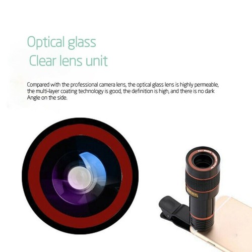 Mobile Telescope HD Clip-on Focusing telephoto 12x HD Camera Lens iPhone - Picture 5 of 8