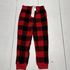 Old Navy Red Plaid Fleece Pajama Pants Girls Size Medium NEW