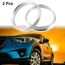 2 Pcs 63.4mm to 65.1mm Universal Car Hub Centric Ring Silver Tone for Vehicle