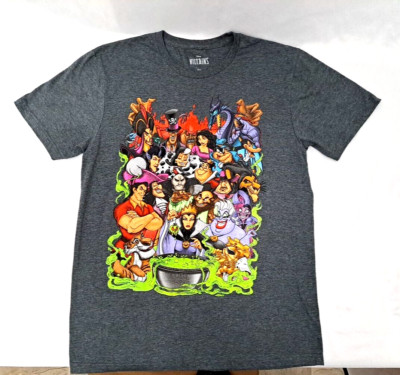 Disney Villains Graphic T- Shirt Men's Size MD/M/M FLAWLESS CONDITION