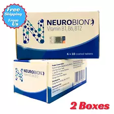 2X Neurobion Vitamin B1, B6, B12 Nerve Relief, Numbness & Tingling 60'sExp:09/25