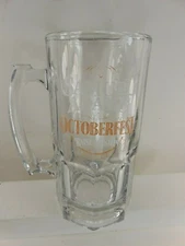 Samuel  Adams Oktoberfest Glass Stein  "Raise Your Stein" 32 oz  MINT RARE HEAVY