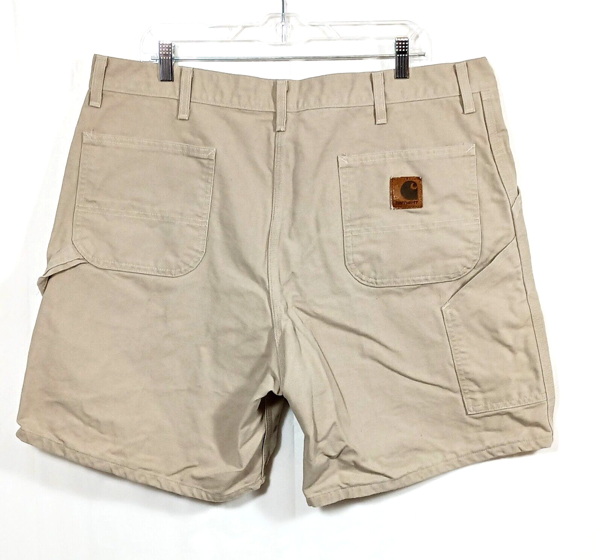 Carhartt Shorts Canvas Tan Khaki Workwear Union B25 STN Mens Sz 42