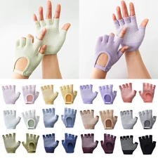 Fitness Half Finger Mittens Pilates Sports Fishing Gloves Yoga Gloves Cotton