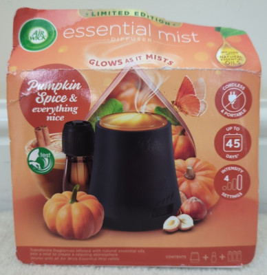 Air Wick Essential Mist Aroma Diffuser Kit Pumpkin Spice & alles schön - Neu