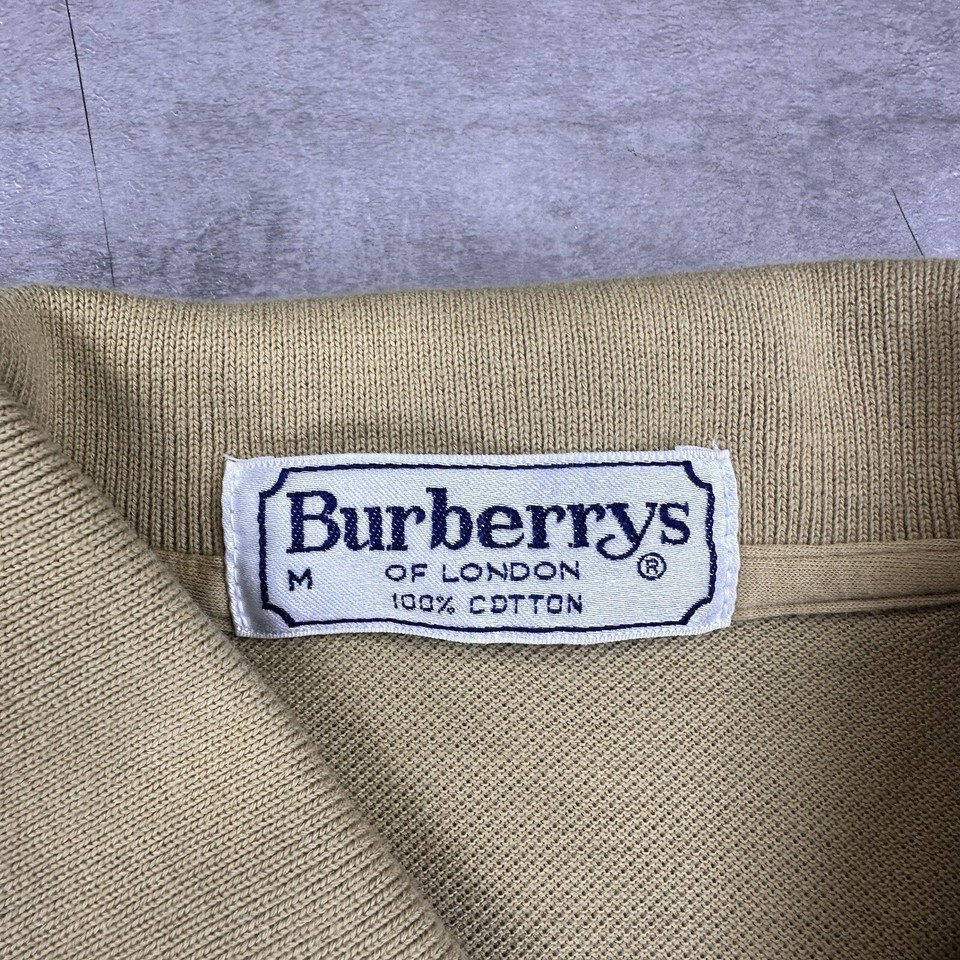 burberry london polo shirt mens medium gold designer preppy luxury eBay