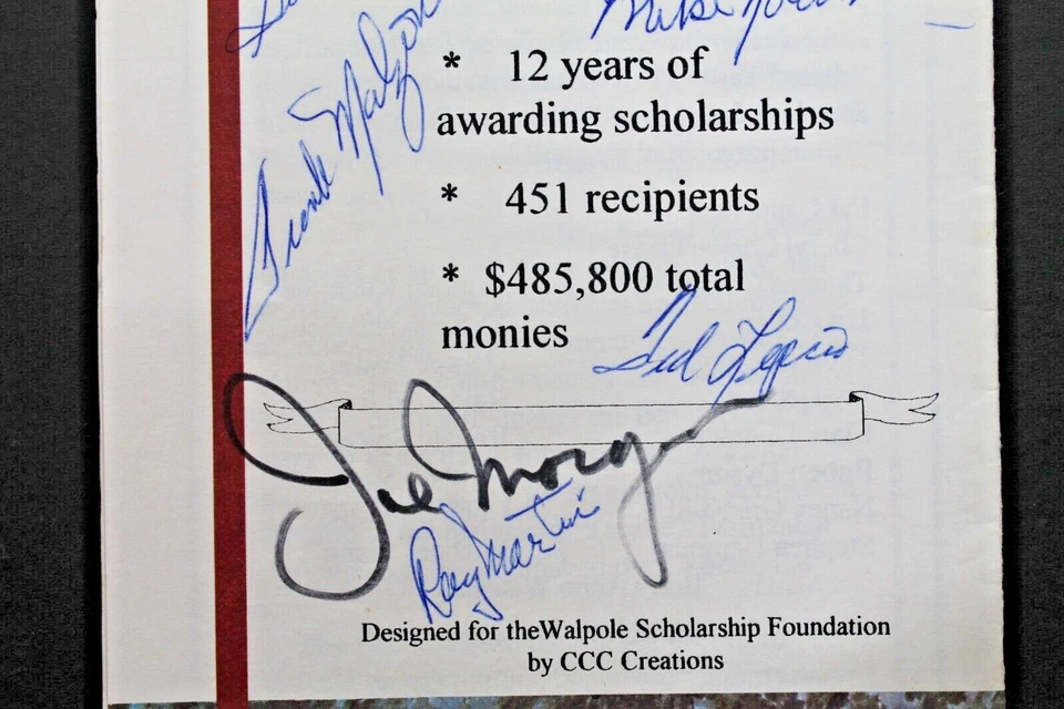 1995 Joe Morgan Golf Signed Tourney Program 8 Autographs CONLEY LEPCIO SISTI  - Image 2 of 4