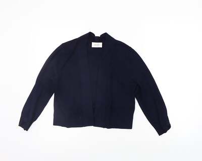 Wallis Damen Strickjacke blau V-Ausschnitt Viskosemischung Größe S