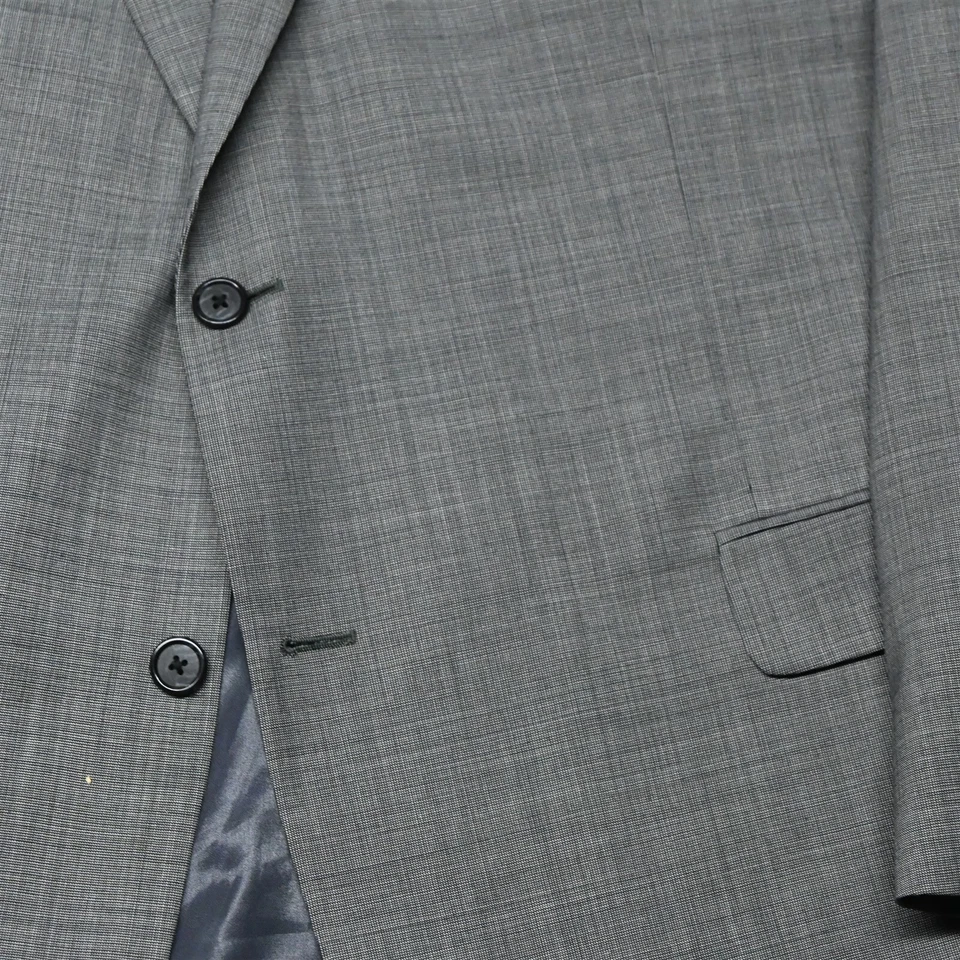 Petrocelli 50R серый акульей кожи 100% шерсти блейзер куртка спортивное пальто - Изображение 3 из 4