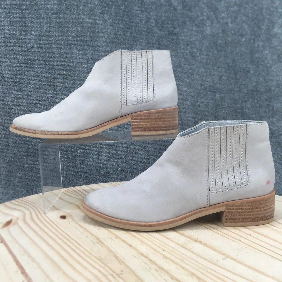 Dolce Vita Botas Mujer 8.5 Towne Chelsea Botines Cuero Azul Bloque Puntera Almendra Foto 2 de 4