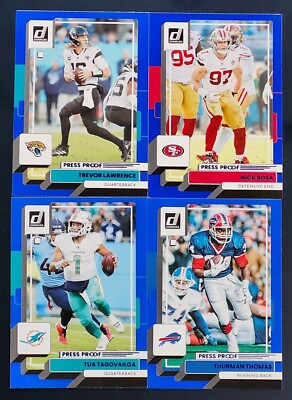 2022 Donruss Football BLUE Border Parallels You Pick - 2 Card Minimum