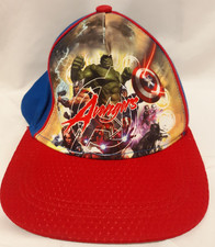 Marvel Avengers Baseball Cap Hat Print Thor Hulk Kids L/XL Adjustable Snapback