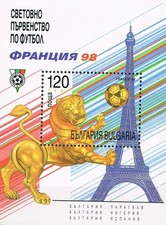 Bulgarien Michel Block 235 (Fu&szlig;ball  WM Frankreich 998) postfrisch ** MNH