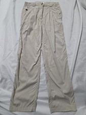 THE NORTH FACE, WOMEN'S BEIGE NYLON PART ELASTIC HIKING PANTS, SIZE LG