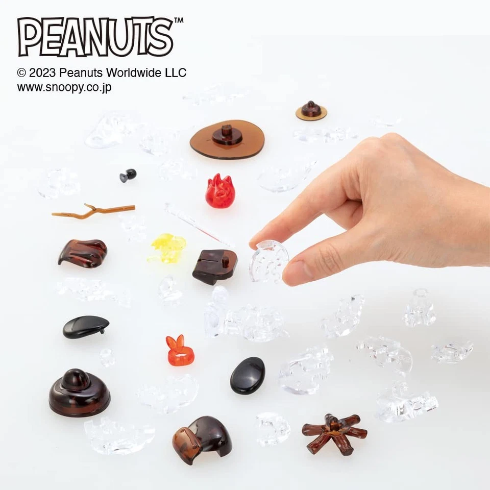 Rompecabezas de cristal Beverly 3D Snoopy Camp 43 piezas de Japón 50292 Foto 3 de 4