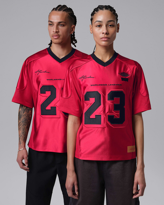 Nike Jordan x LEVI'S Red Jersey Tops Red IM6732-657 US Size | eBay
