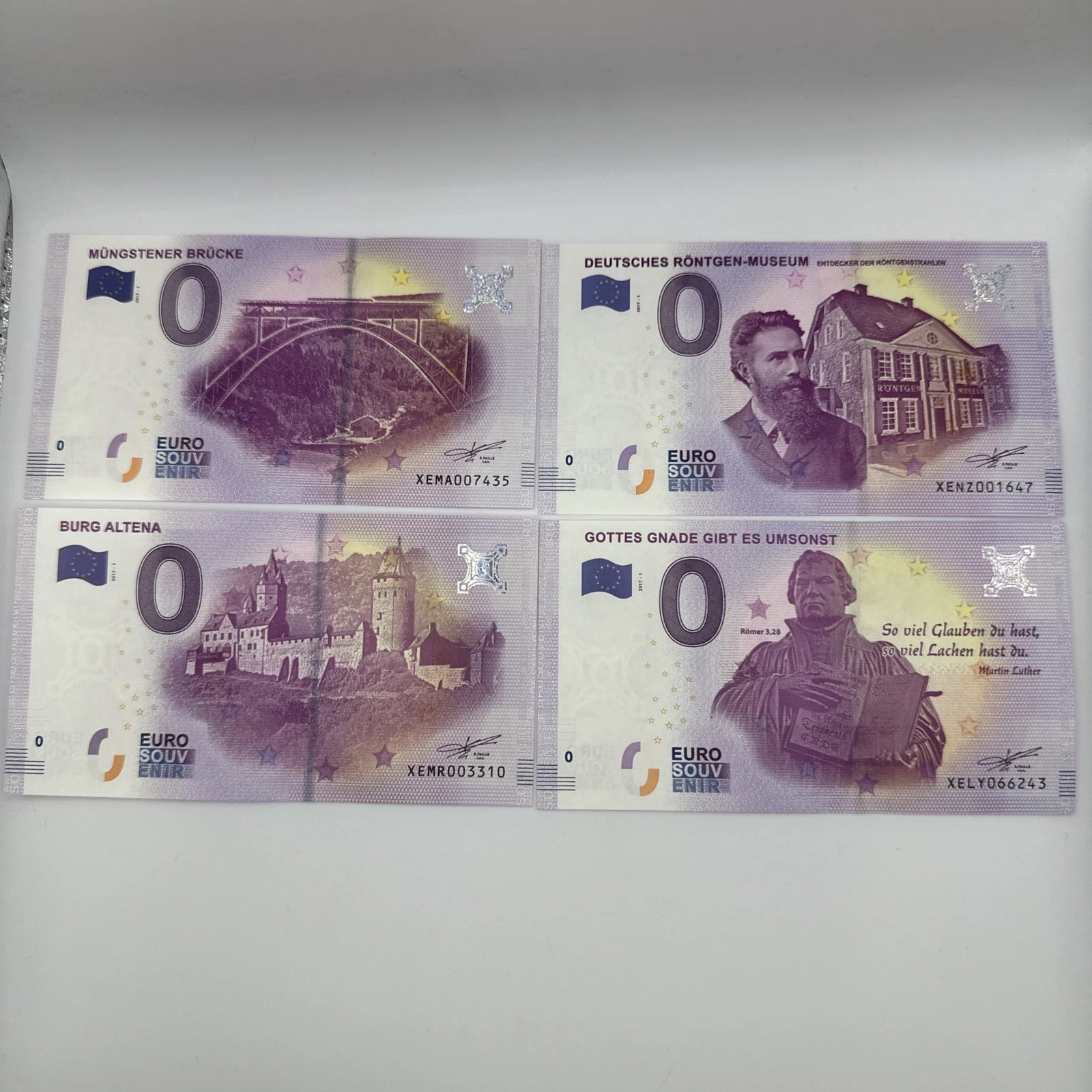 Billet  Zéro 0 € Euro Touristique / Souvenir  2017