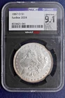 1887-O Morgan Silver Dollar NGCX 9.1 FunBox 2024