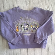 Disney 100 purple sweatshirt pullover size 5/6