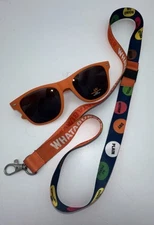 Whataburger Sunglasses & HTF Sticker Dot Lanyard