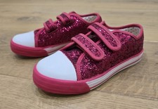 BRAND NEW M&S Girl's Sparkly Red / White Christmas Party Shoes / Pumps, Size 11