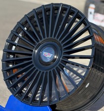 22” inch Gloss Black Flow Forged Wheels with Tires Cadillac CT6 5X120 ATS XTS