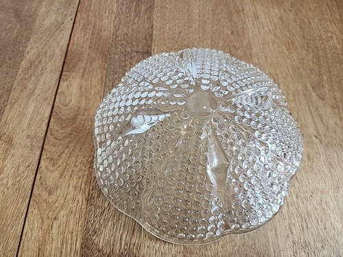 Hazel Atlas Clear Glass Hobnail Beaded Teardrop 4 Footed Candy Dish Bowl 6-1/2" - Picture 4 of 4