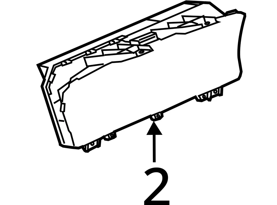 Jaguar F-Pace 2017 OEM pantalla digital velocímetro clúster HK83-10849-JF Foto 4 de 4
