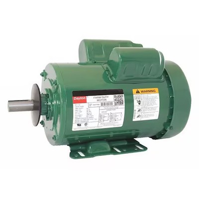 Dayton 6K311 High Torque Farm Duty Motor, Capacitor-Start/Run, 1 1/2 Hp,