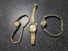 3 Vintage Ladies Watches Elgin, Longines 10K Gold, Seiko - non-working?
