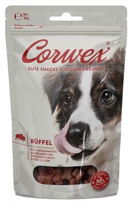 Corwex Soft Treats Büffel 165g   Weiche Hundesnacks, glutenfrei & bekömmlich