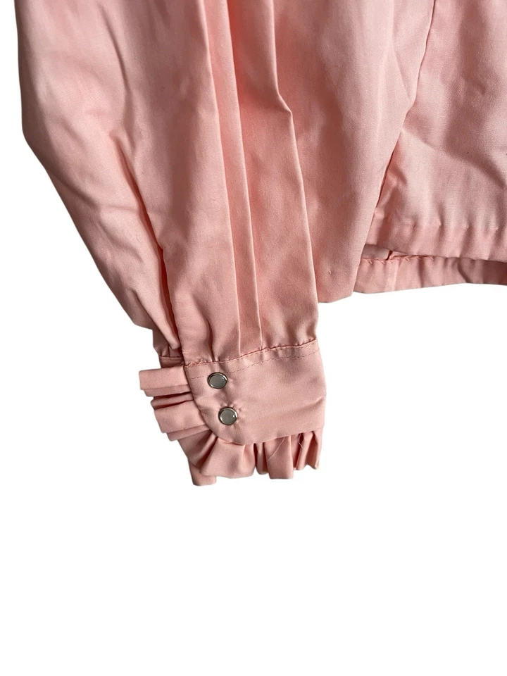 Camisa PANHANDLE SLIM Mediana Vintage Volantes Babero Puño Western Rodeo Foto 3 de 4