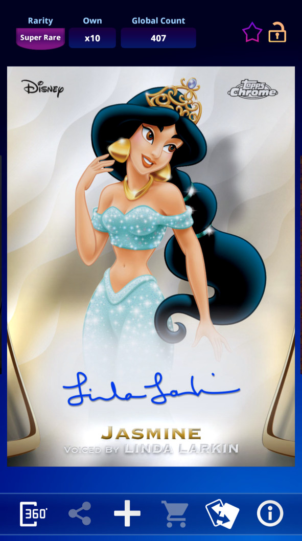 Super Rare Set of 22 Topps Disney Collect 2025 Chrome Talent Signature SR SET