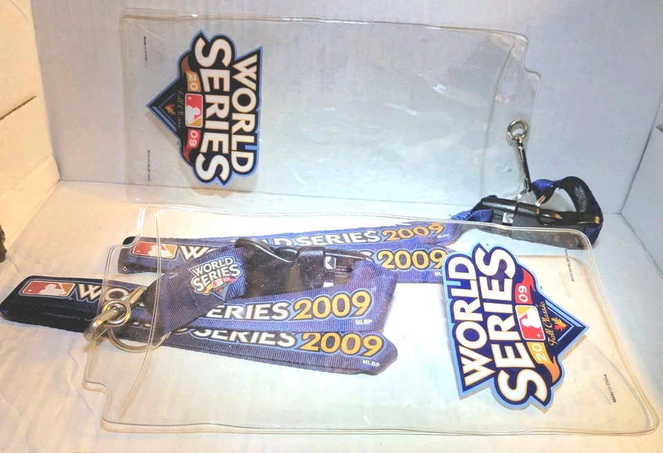 2009 World Series MLB Set Of (2) FALL CLASSIC Lanyards & Ticket Sleeve WinCraft - Image 4 of 4