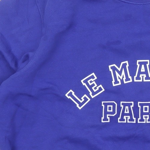 Marks and Spencer Women's Blue Logo Pullover Sweatshirt L - Picture 6 of 12