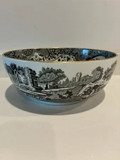 ❗️STUNNING❗️Copeland Spode’s of England 9.5” Bowl with Gold Rim & Italian Scenes