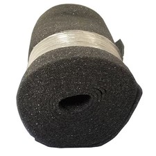 30 In X 25 Ft X 1/4 In Foam Air Filter Roll, Black (Formerly Air Handler), 6U592